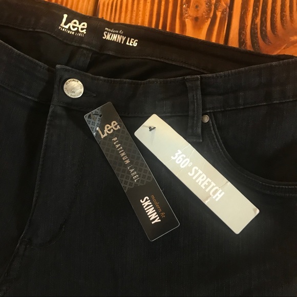 lee black skinny jeans